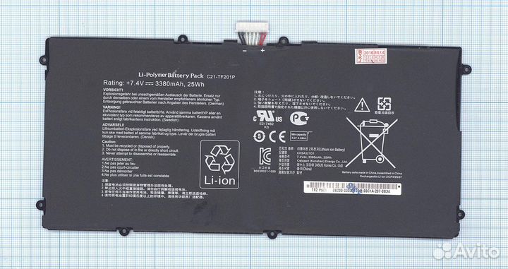 Аккумулятор C21-TF201P к Asus Eee Pad Transformer