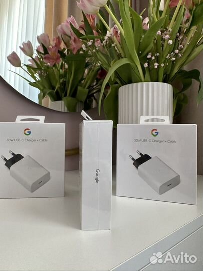 Блок питания Google 30W type-c + кабель