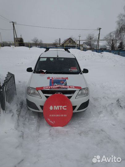 Установка подключение спутникового тв МТС