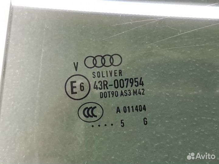 Стекло двери заднее левое Audi A6 C7 2.0 TDI 2018