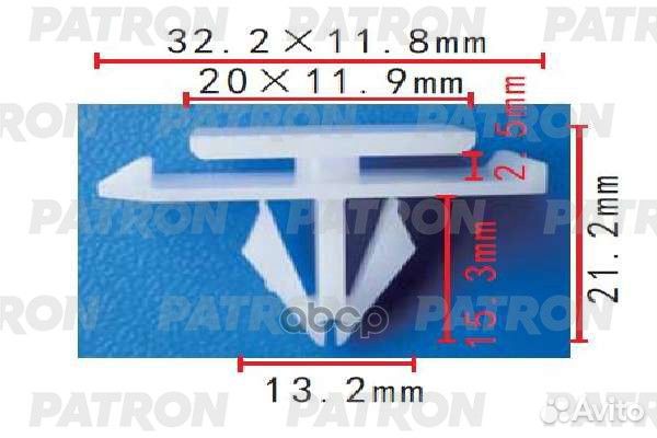 Клипса пластмассовая Chevrolet, GM применяемост