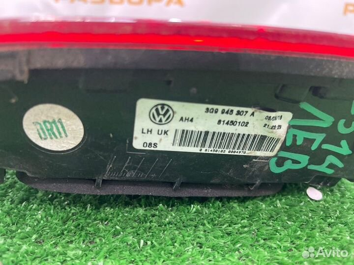 Задний фонарь задний Volkswagen Passat B8 CZE 2016