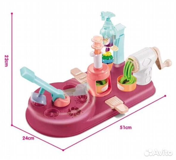 Игровой кулинарный набор для лепки с пластилином