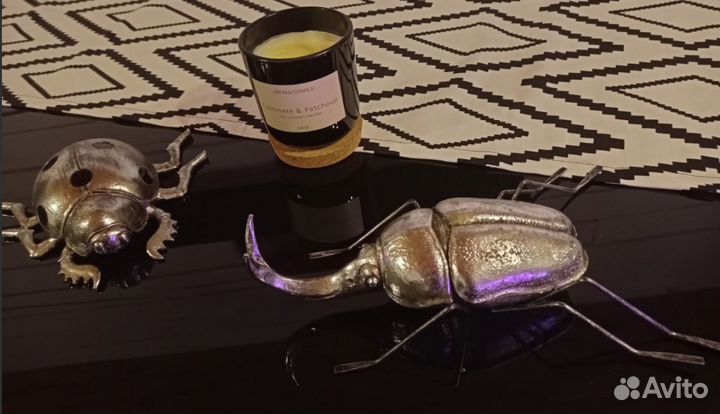 Фигурки насекомых металл, полистоун