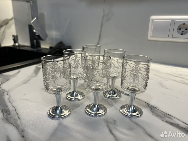 Рюмки хрустальные 6 штук