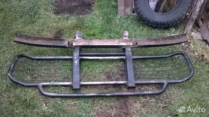 Передний силовой бампер на УАЗ. Хантер