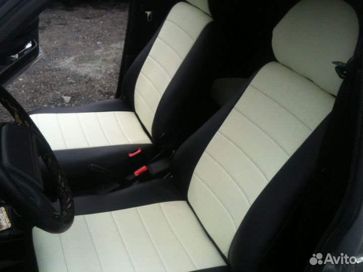 Чехлы экокожа на подголовники гранта калин