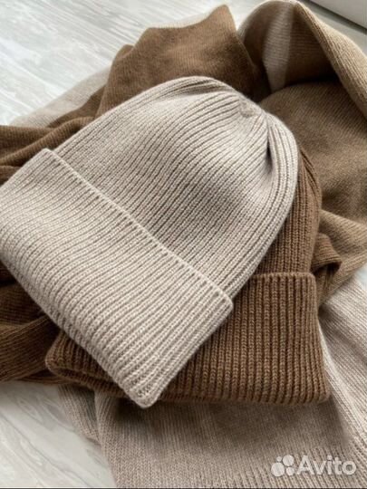 Шапка и снуд из кашемира