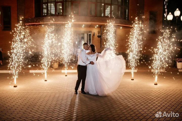 Холодные сценические фонтаны