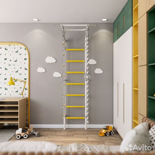 Детская шведская стенка 4.2 желтый Romana