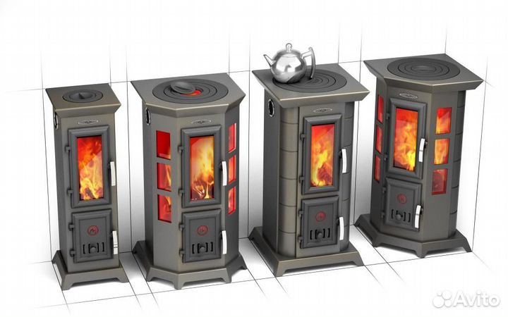 Статика Тетра Печь-Камин