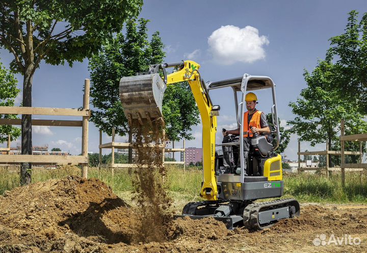 Аренда мини-экскаватора, от 2,5 до 5 тонн