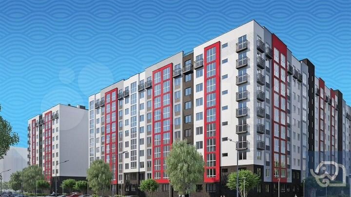 2-к. квартира, 55,5 м², 4/10 эт.