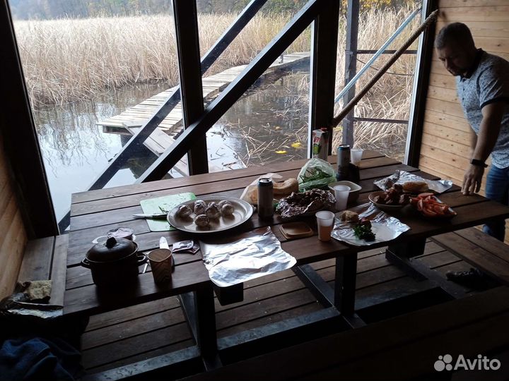 Баня, шатёр на реке. Лучше звоните