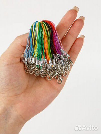 Веревки для брелка с карабином 100шт