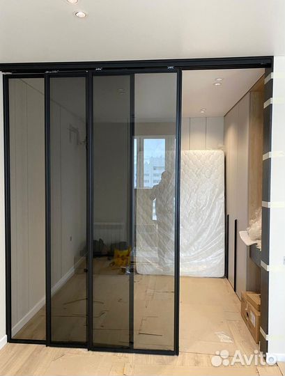 Стеклянные перегородки в стиле лофт