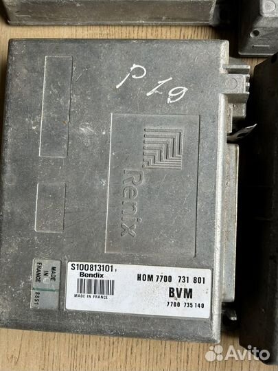 Эбу двигателя renault 19