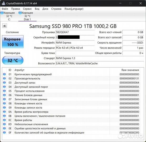 SSD M.2 Samsung 980 PRO 1Tb/2Tb (NVMe Pci-E 4.0)