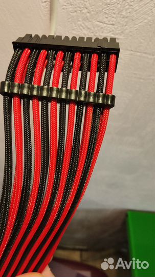 Комплект удлинителей в оплетке для моддинга пк