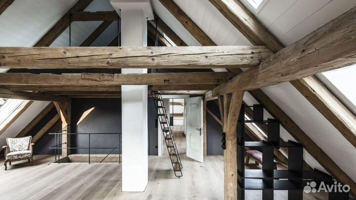 Старинные дубовые балки