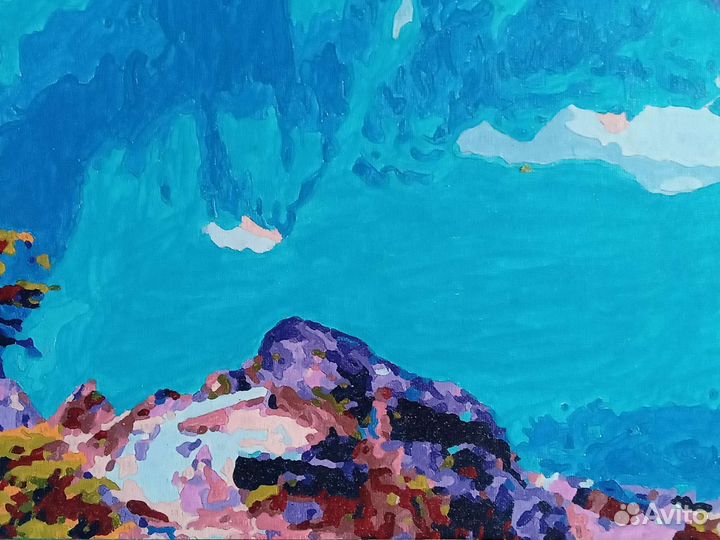 Картины по номерам раскрашенная