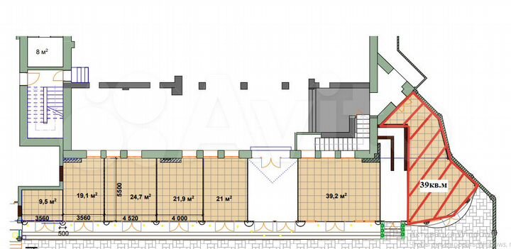 Продам отдельно стоящее помещение с землей в центр