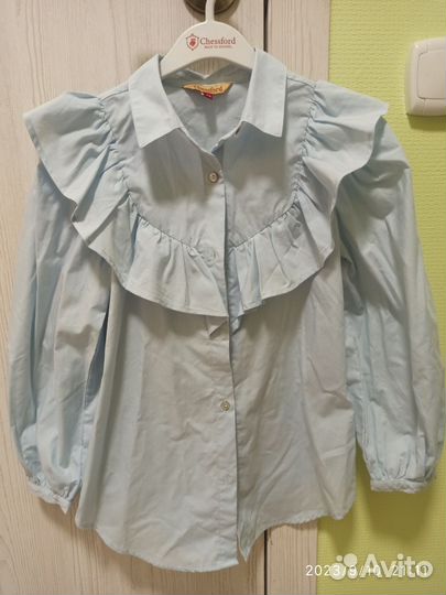 2 школьных блузки 134