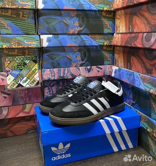 Кроссовки Adidas Samba Vegan ultra black. (36,37)р