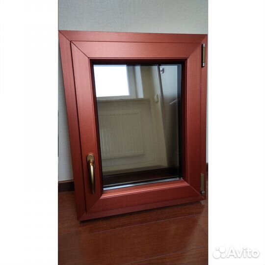 Окно пластиковое Royal Platin/40 Kupfer 600х750