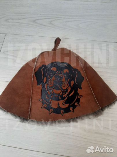 Банная шапка из овчины