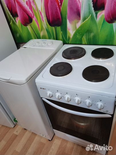 Плита электрическая и стиральная машина