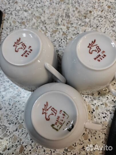 Чашка с блюдцем новая СССР набором продается