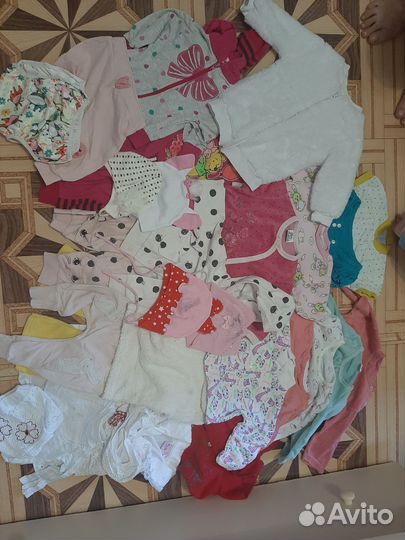 Коробка вещей на девочку