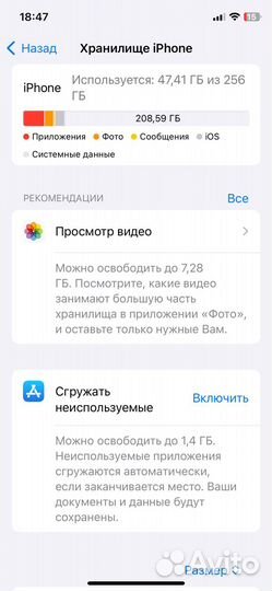 iPhone Xs, 256 ГБ