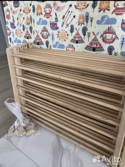 Манеж деревянный большой