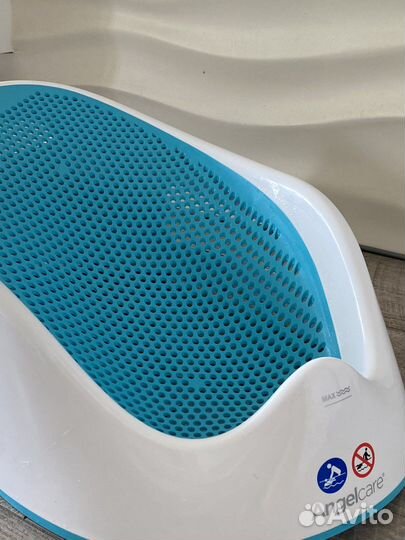 Горка-лежак Angelcare для купания детская, голубая