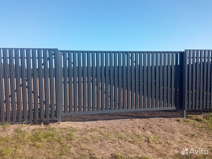 Откатные ворота под ключ с установкой