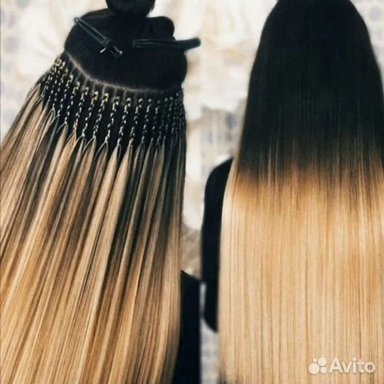 Наращивание волос Афронаращивание