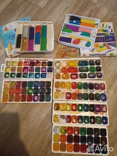 Акварельные краски+пластилин Луч классика/престиж