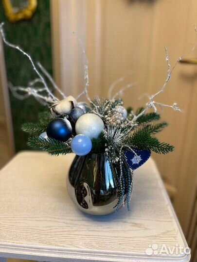 Новогодний венок новогодняя композиция