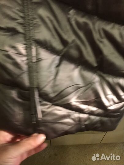 Пуховик пальто с капюшоном женский 56-58