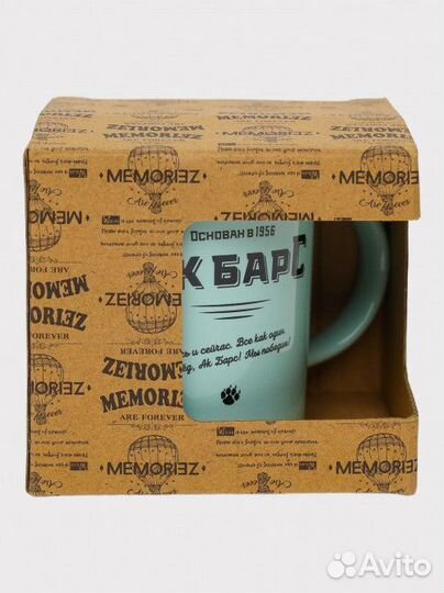 Кружка с принтом Ак Барс AKB001-mint (мятный)