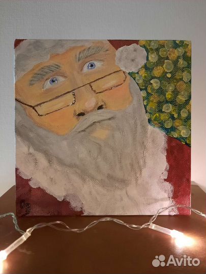 Новогодняя картина Дед Мороз