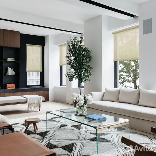 Рулонные шторы Плайн миндаль 61 см