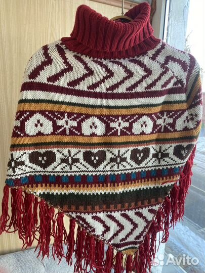 Пончо женское