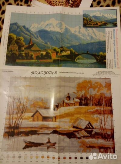 Наборы для детского творчества, схемы для вышивани