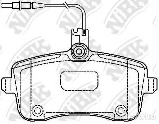 Комплект тормозных колодок PN0469W nibk