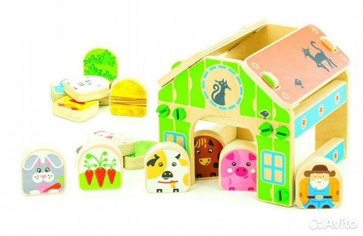 Игровой набор из дерева 