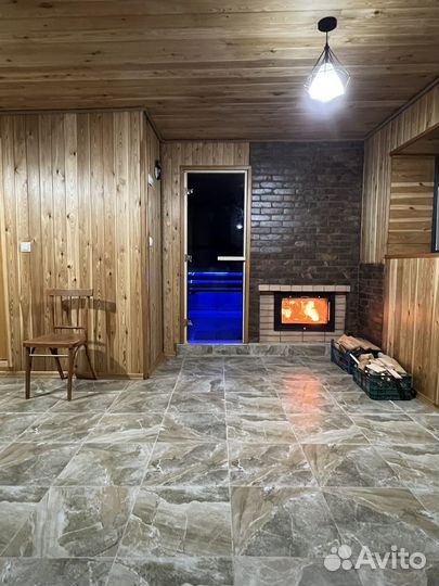 Баня сауна с бассейном