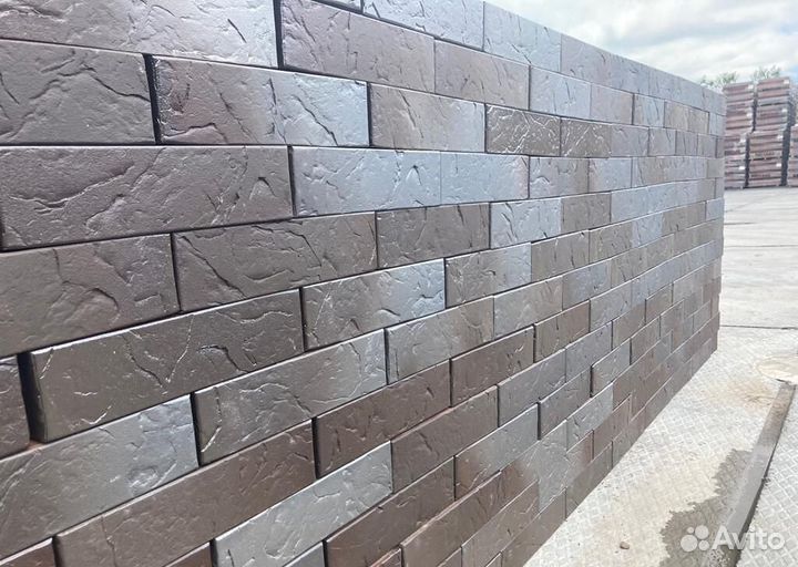 Кирпич лицевой Флеш графит сланец